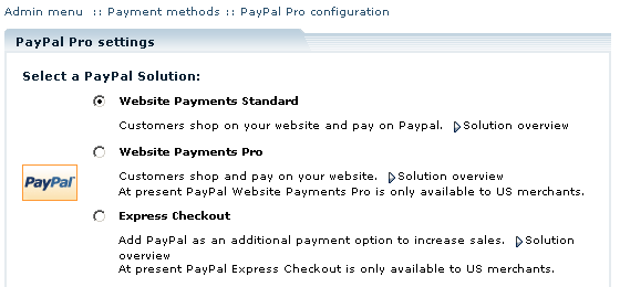  Configuring PaypalPro module settings